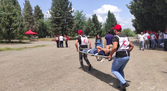 Drill exercise in Gazakh 1